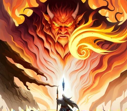 Balrog Confrontation: Gandalf on the Bridge