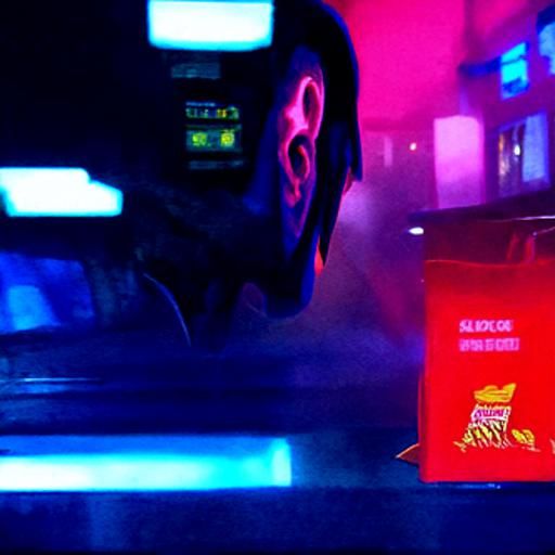 Cyberpunk Popcorn: Neon Future in 2049 Style