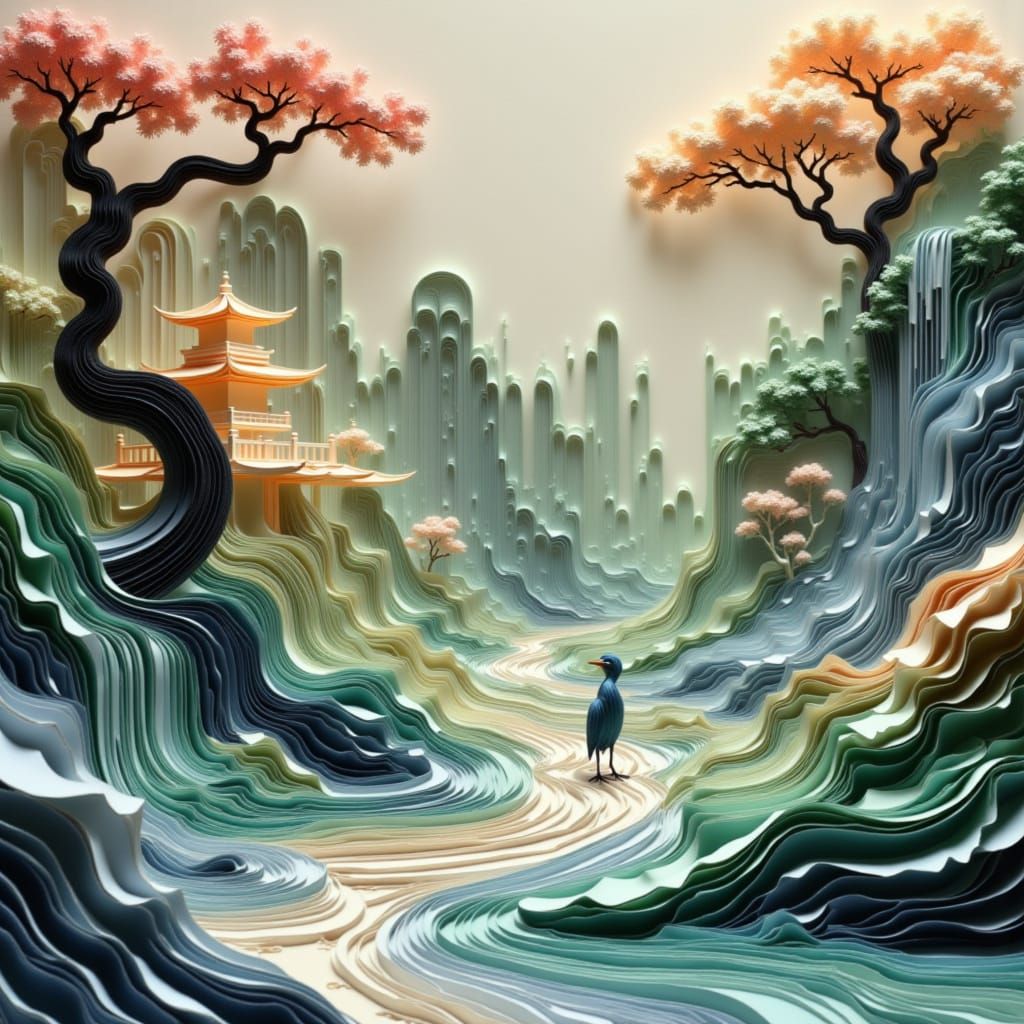 Lost in a paper river