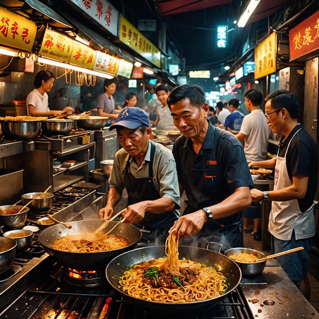 Singapore Hawker Stall: Vibrant Street Food Scene