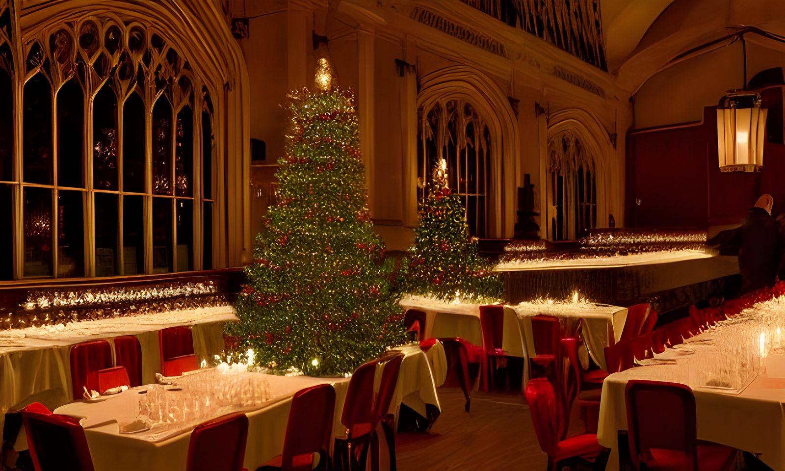 Cambridge Christmas Dining Hall in Candlelight