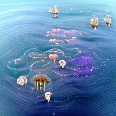 Ethereal Flotilla of Jellyfish