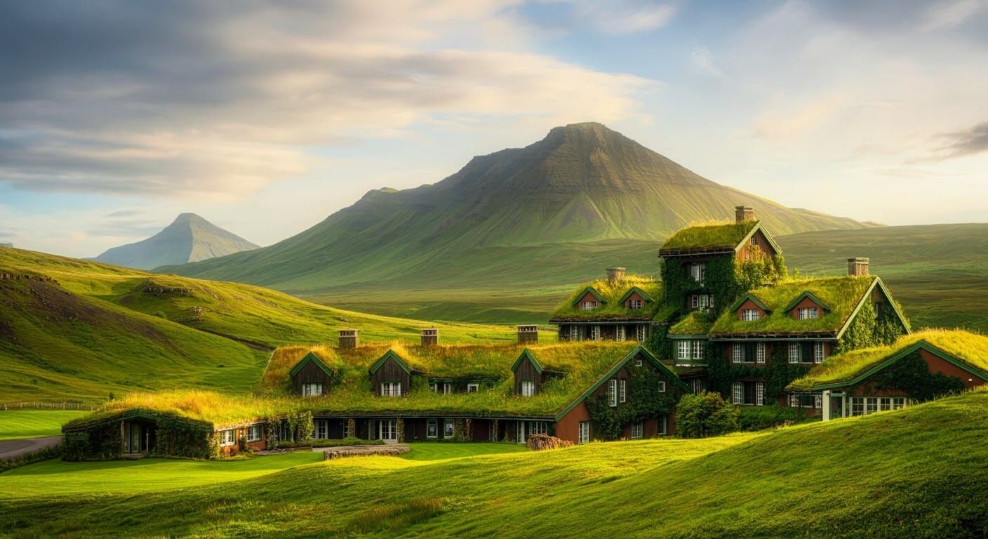 Harmonious Hotel Blends Into Emerald Landscape