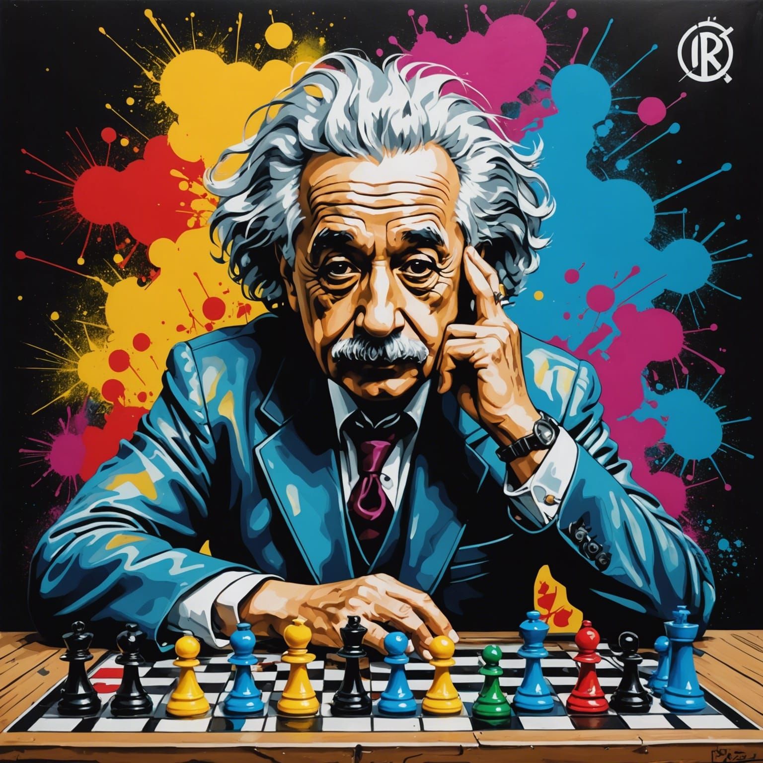 Einstein Starts a Chess Club in Manga Style