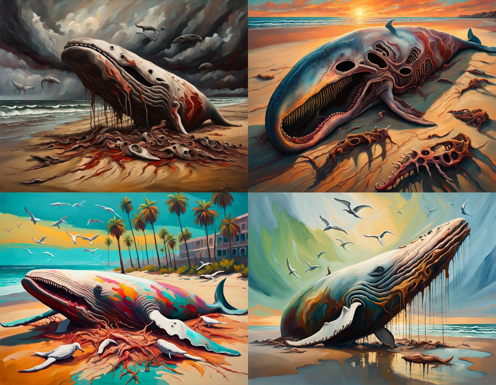 Decaying Whale Rises from Vacationer's Paradise