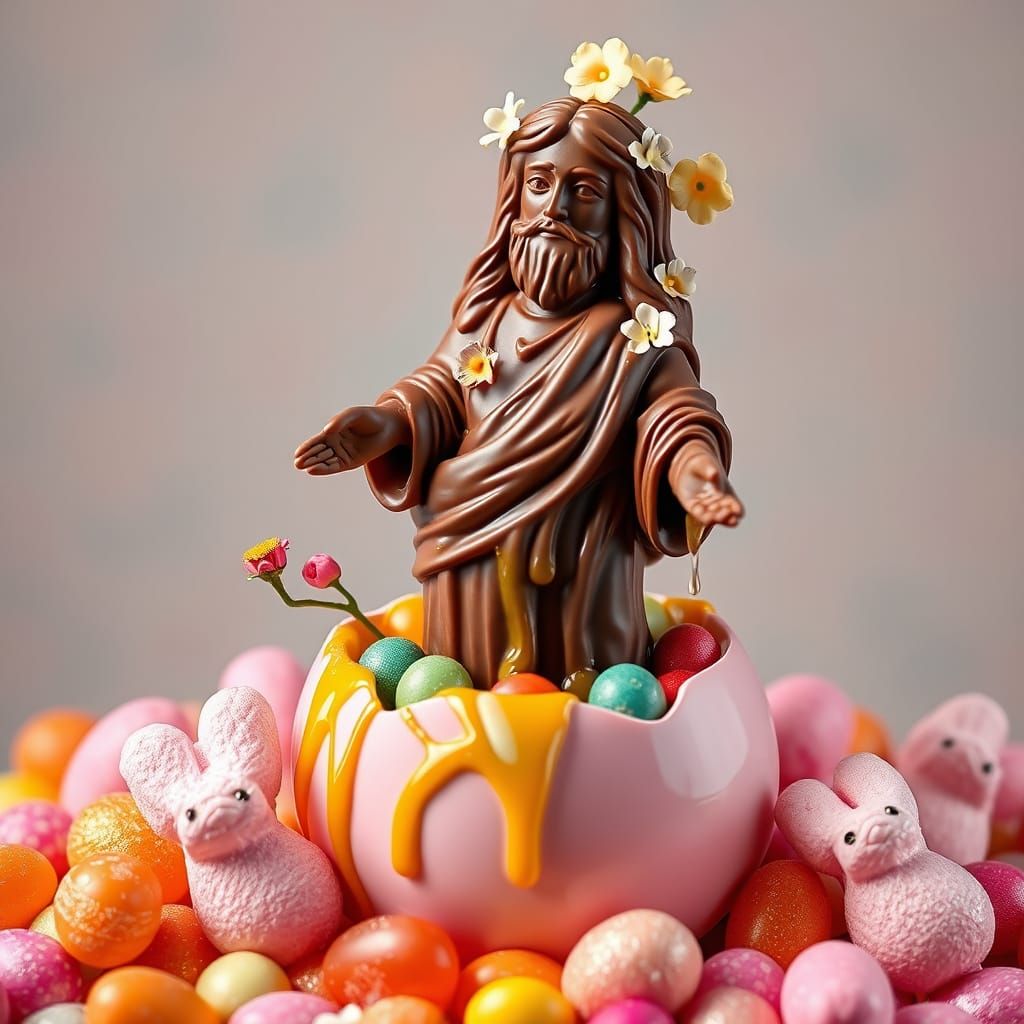 Chocolate Jesus Easter candy