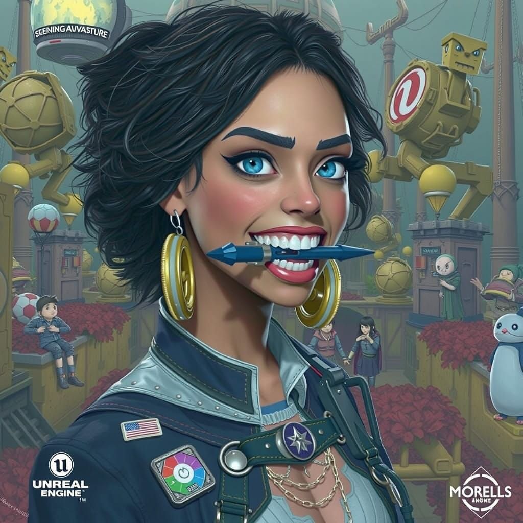 Heroic Adventurer Prepares for Battle with Mighty Sonic Scre...