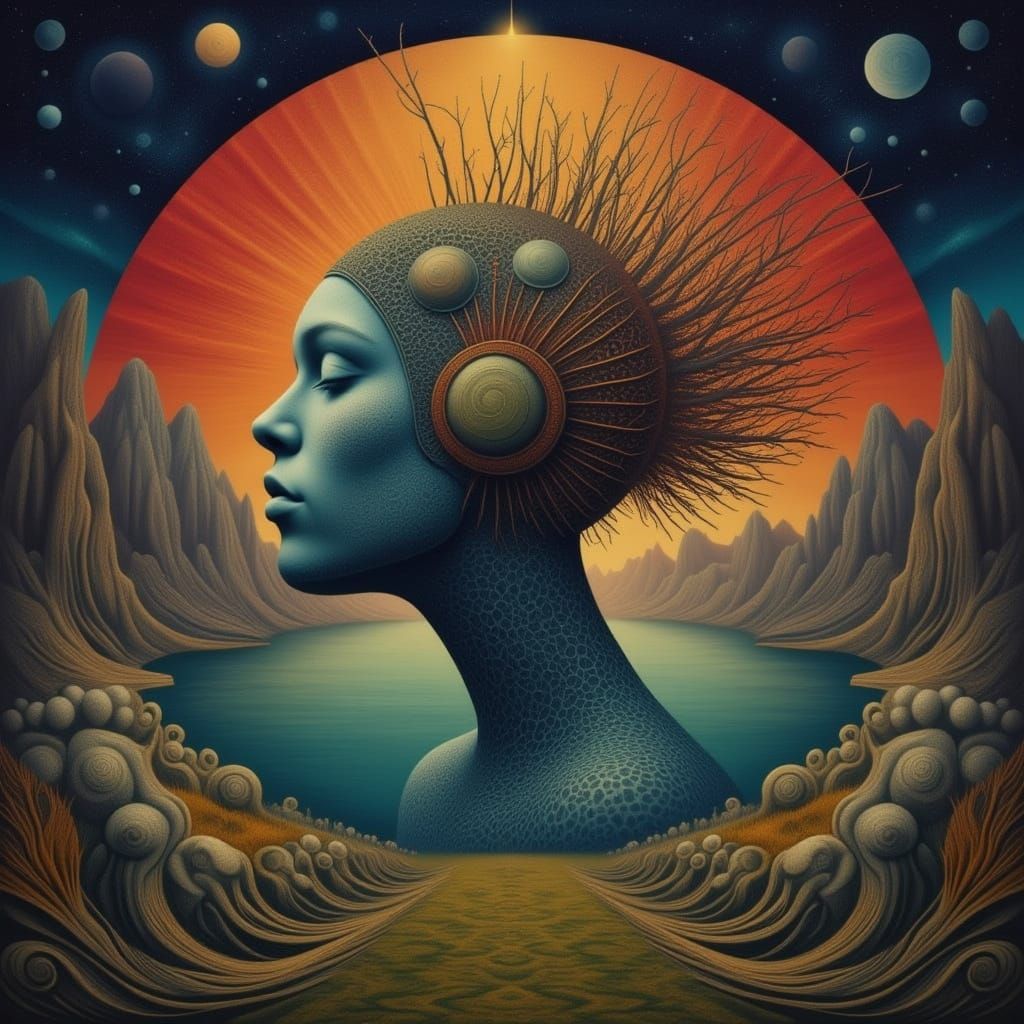 Surreal Landscape of Fluxing CICADA SONG