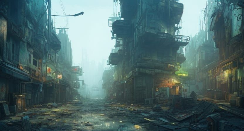 Post-Apocalyptic Cityscape Concept Art in Unreal Engine