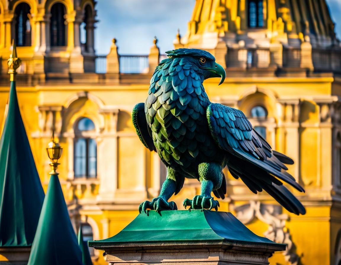 Turul Falcon Statue, Royal Castle, Budapest