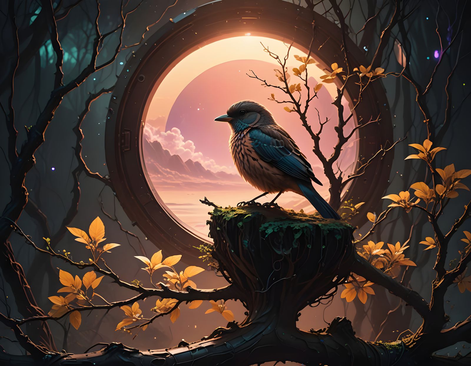 Cosmic Portal Dreamscape in Soft Focus