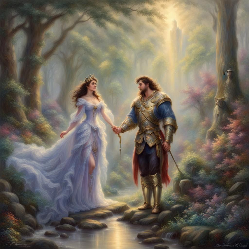 Ethereal King and Queen Fantasy Art