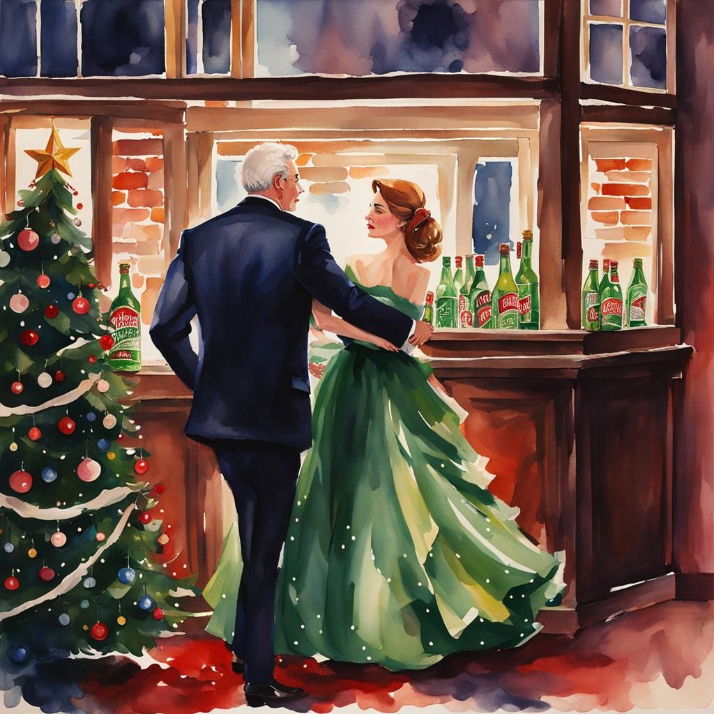 Christmas Eve in Jail: A Watercolor Dream