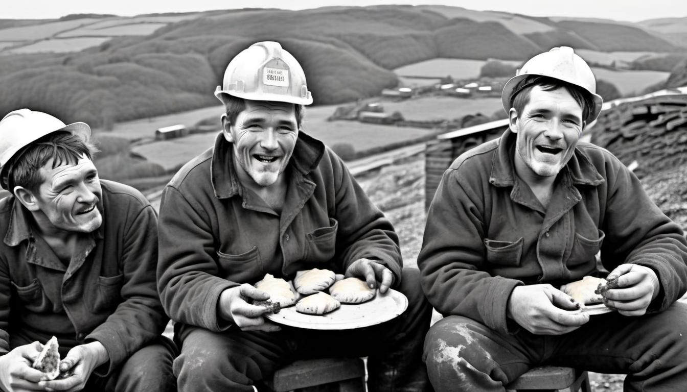 Iron Mine Workers Enjoying Pasty Break