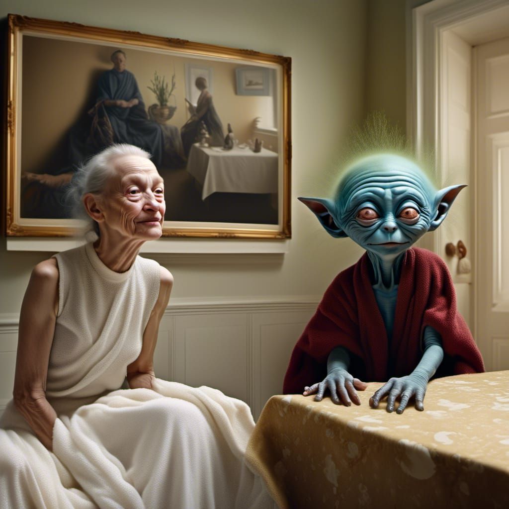 Hyperrealistic Alien Pets in Bizarre Homes