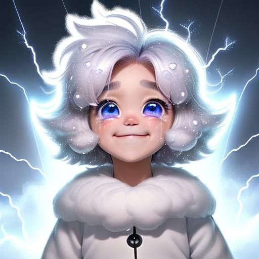 Cosmo is a small, fluffy cloud with big, curious eyes and a bright smile. They have tiny raindrops for tears and snowfla...