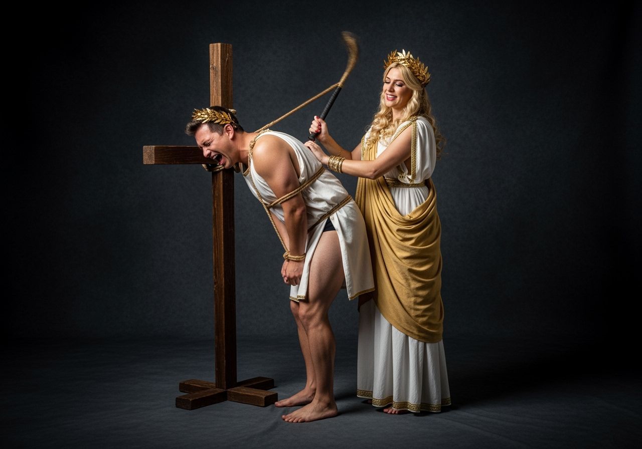 Empress Whipping Servant in Dungeon, Professional Photo