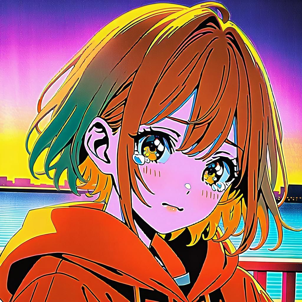 Crying Woman Eating Lemon: Anime Key Visual