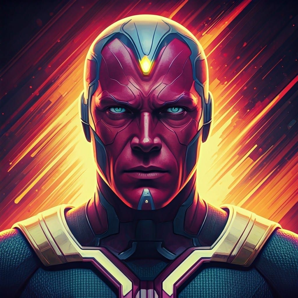 Vision Portrait in Sci-Fi Cinematic Style