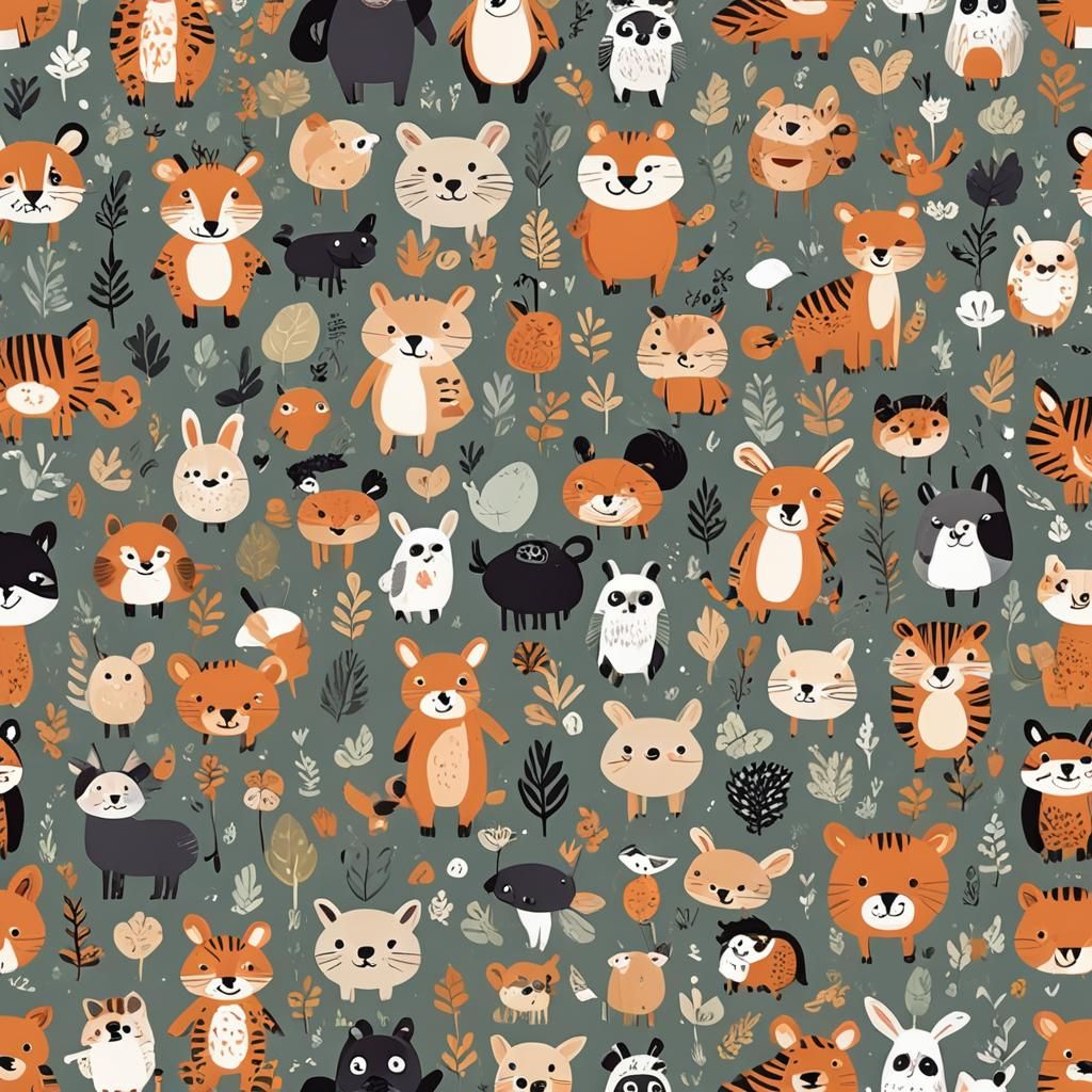 Cute Cartoon Animal Character for Children