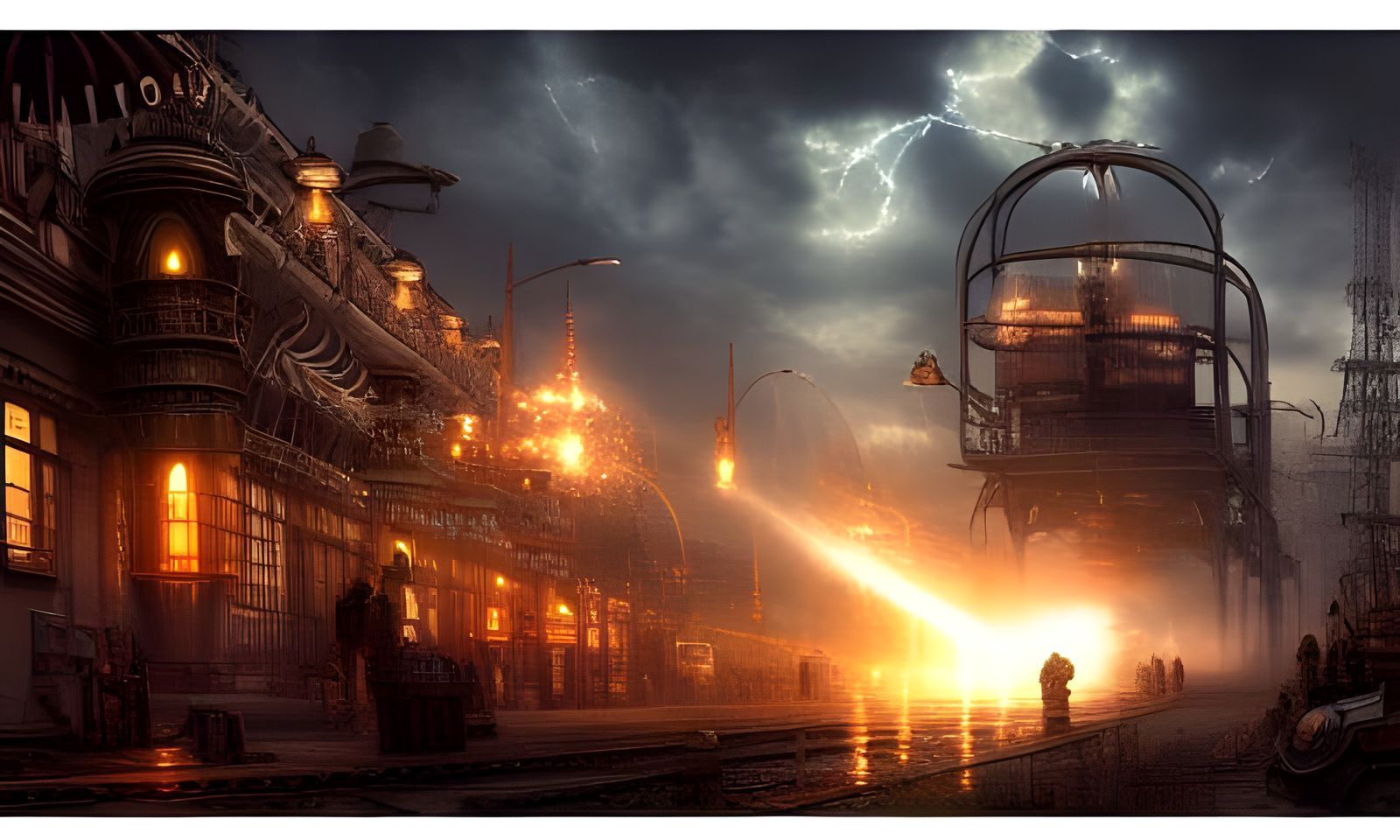 Steampunk Generator Bursting with Energy