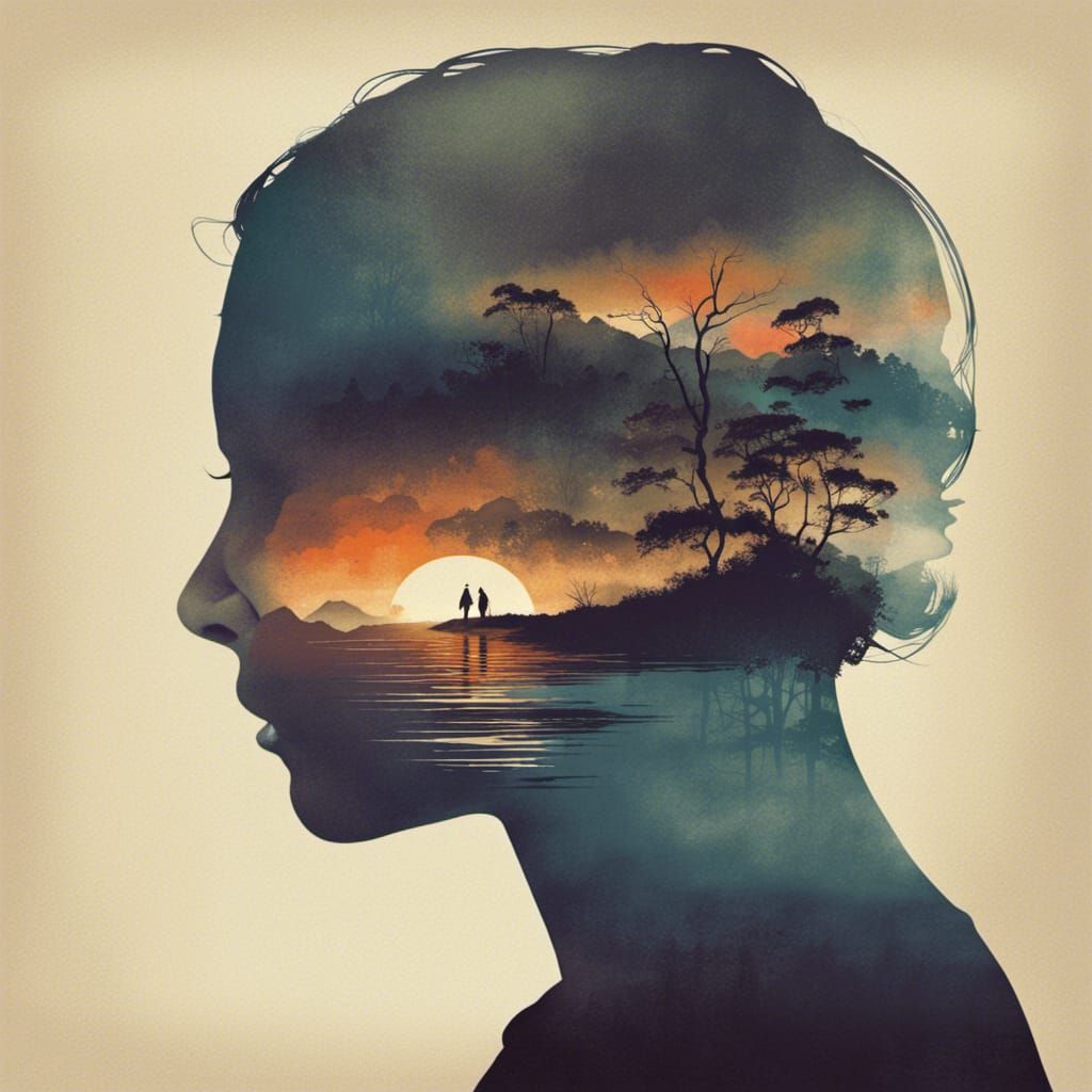 Ethereal Landscape in Blended Photography Style