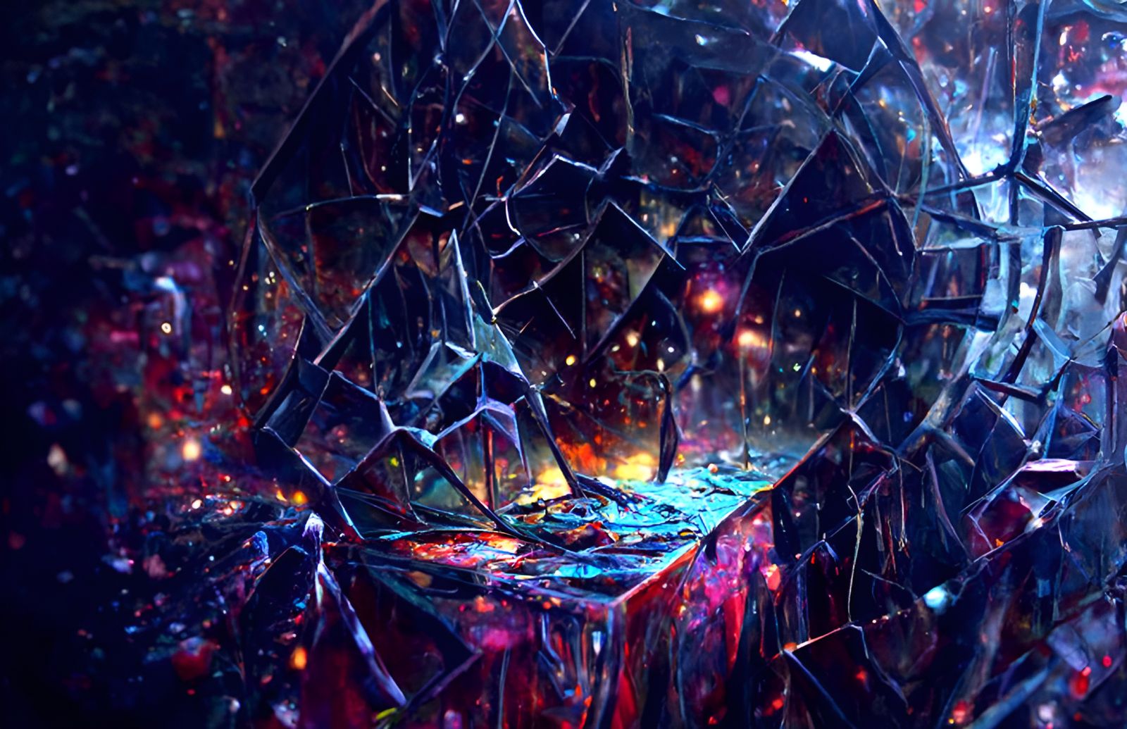 Fractal Universe Mirrored in Broken Shards