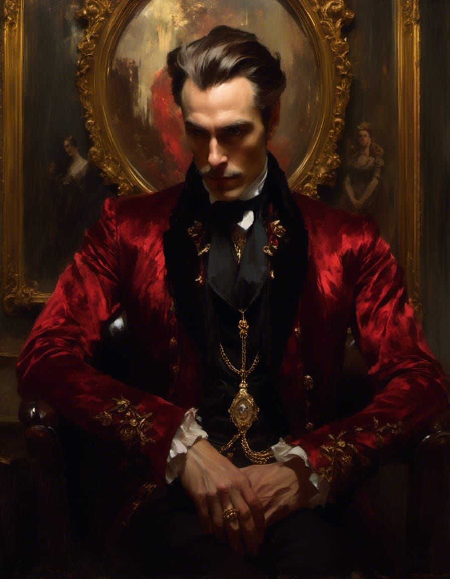 Prince Vlad Portrait in Victorian Style
