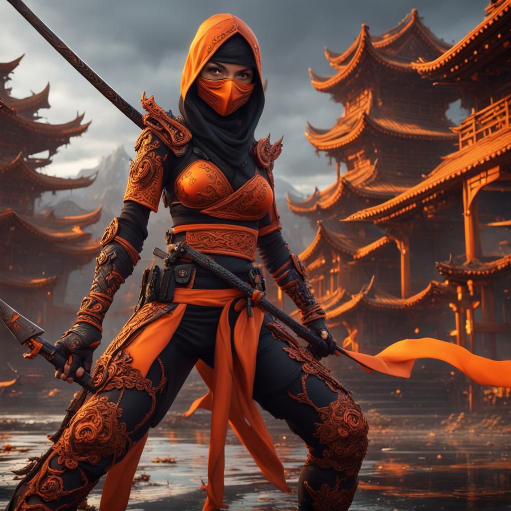 Ninja In Orange
