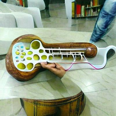 Whimsical Musical Instrument Illustration