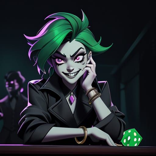 Nonbinary Femme in Film Noir Chic, Velvet Corset and Brass B...