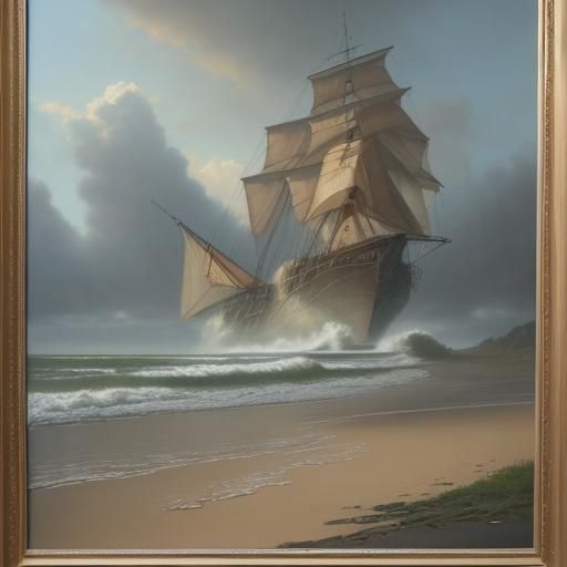 The wreck of the Demeter at Whitby