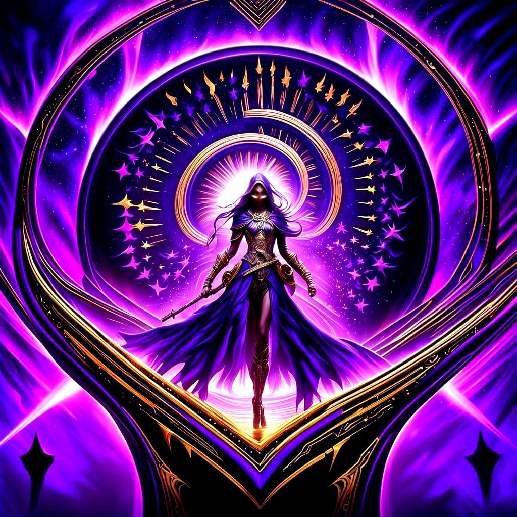 Void Assassin in Cel-Shaded Anime Style