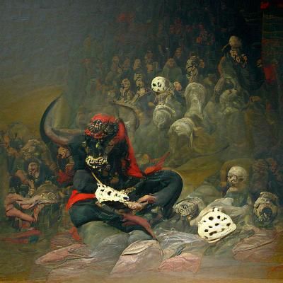 Devil Guitarist Serenade in a Macabre Concert