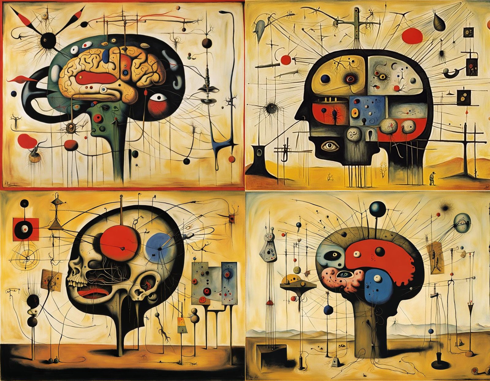 Surreal Brain Homunculus Inspired by Surrealism