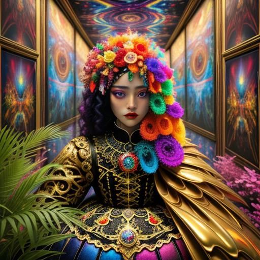 Surreal Renaissance Glamour in 3D