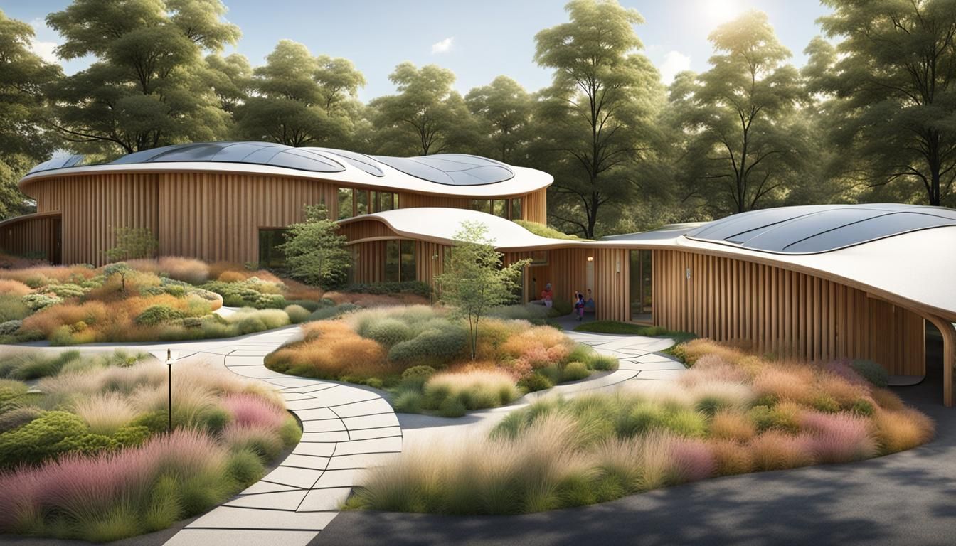 Japanese Design Daycare with Organic Rooftop