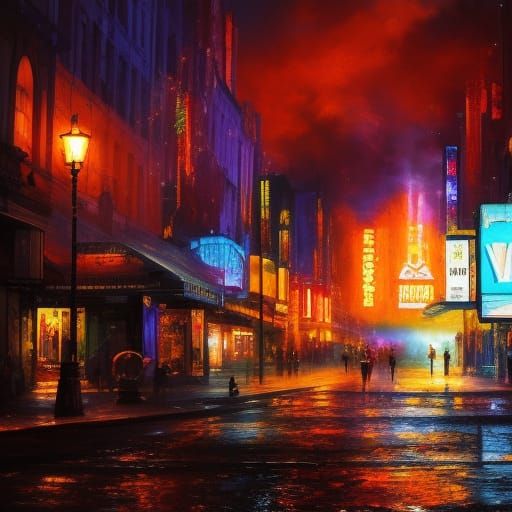 Street at night