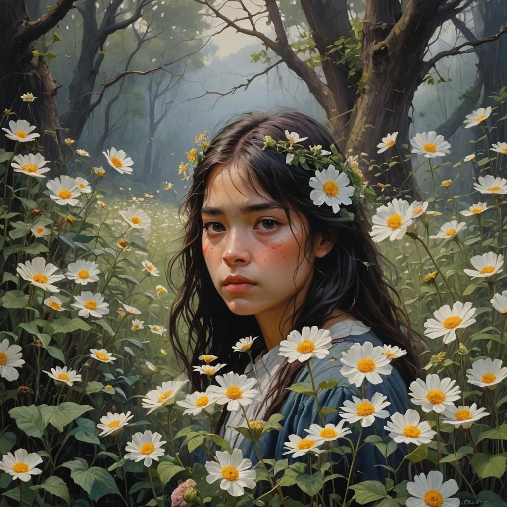 Melancholic Eyes Awash with Lonely Thoughts