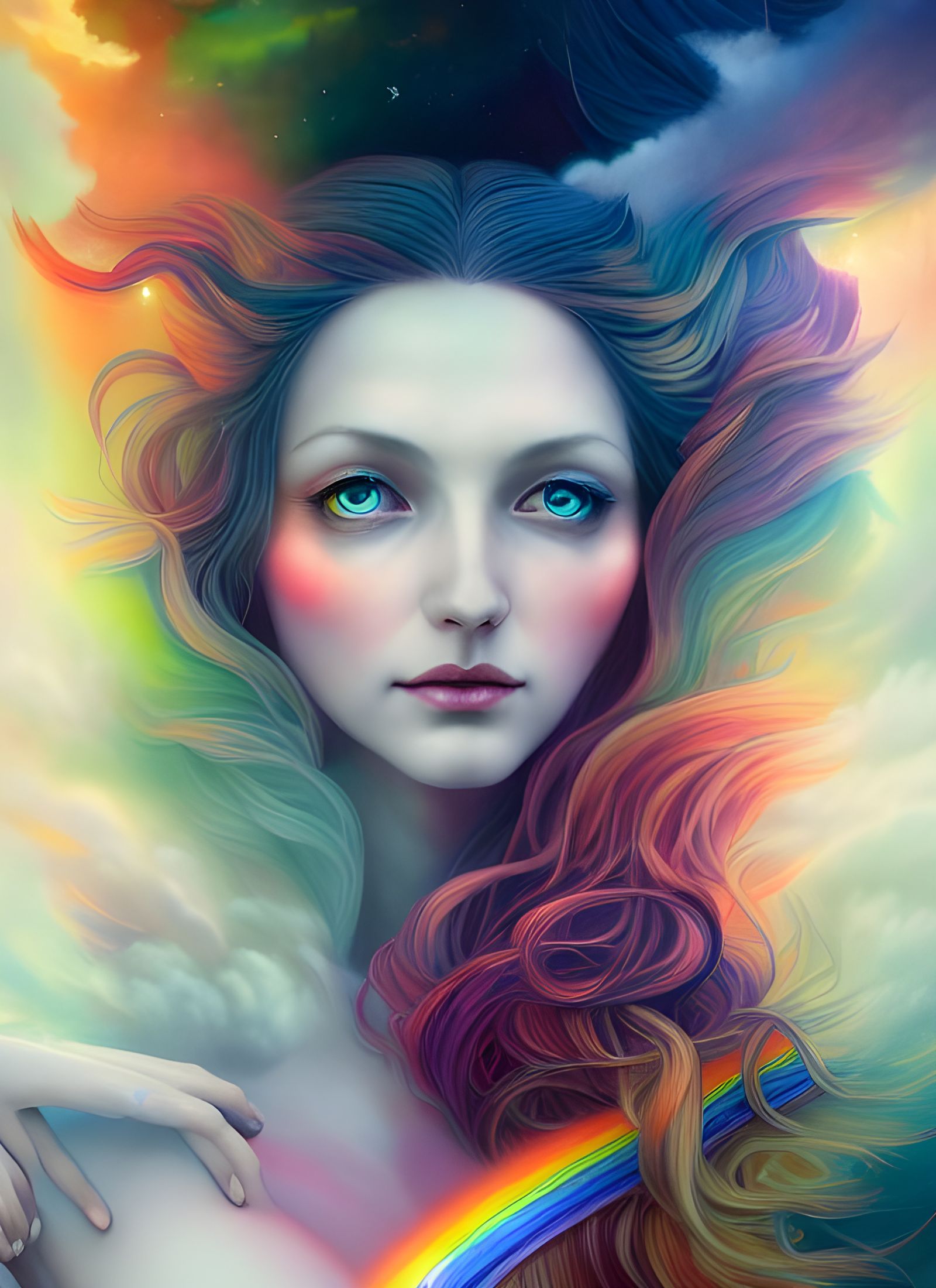 Goddess of Light Battles Darkness in Storm