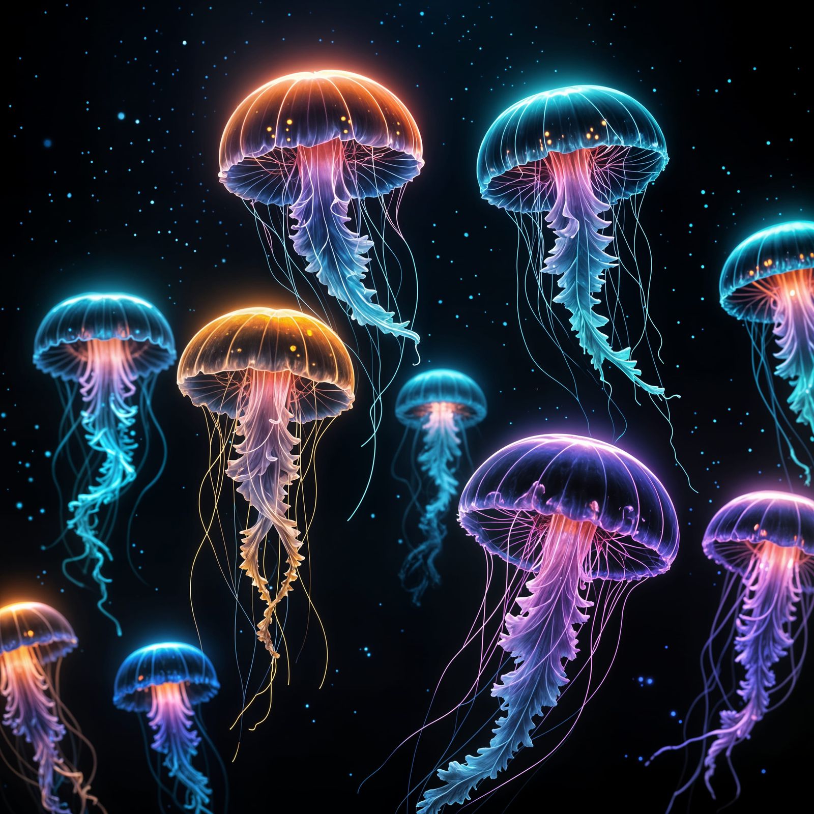 Luminescent Scene in Dreamy Pastel Colors