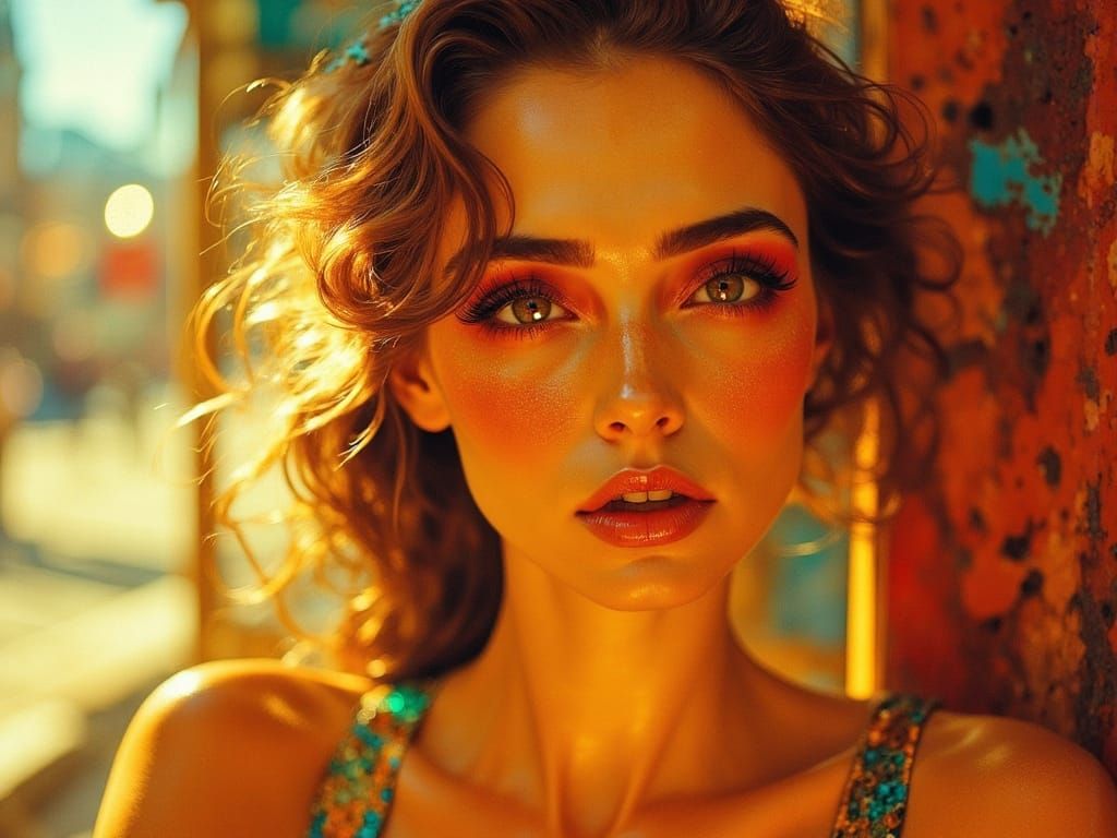 Starlet Poses by Jukebox in Neon Amber and Teal