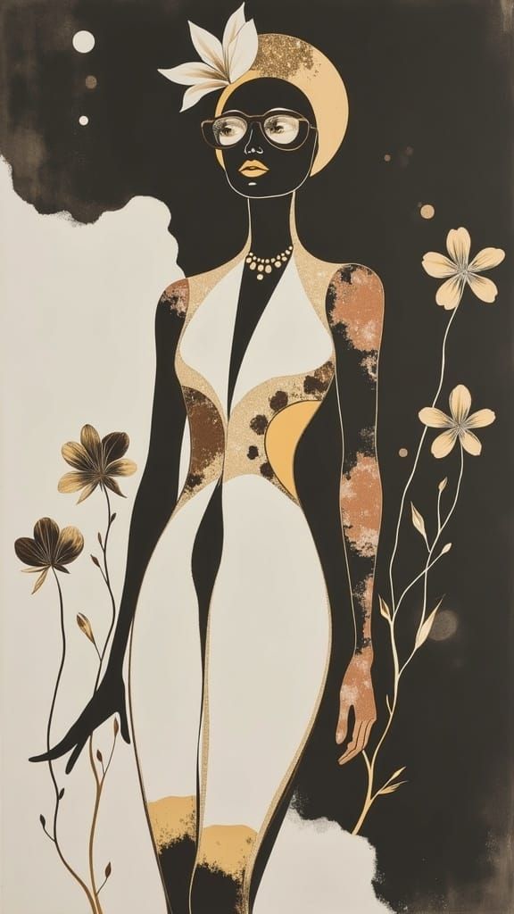 Glamorous 1920s Nightclub Scene in Art Deco Style