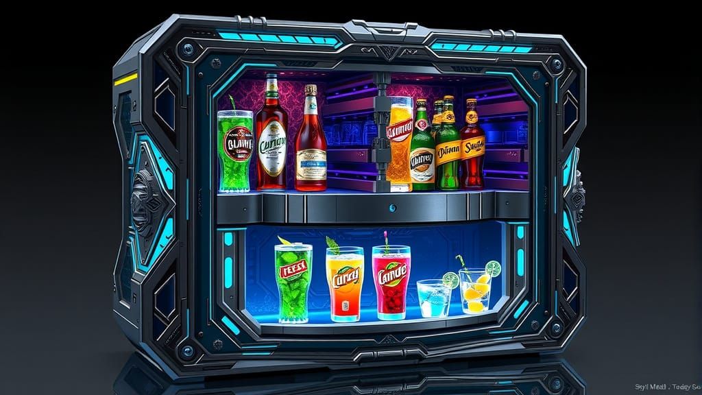 High-Tech Ornamental Chest with Infinite Drinks