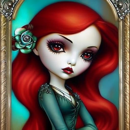 Beautiful Gypsy Woman in Detailed Fine Art Style