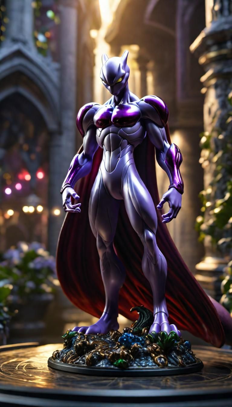Mewtwo as Spawn in McFarlane Style