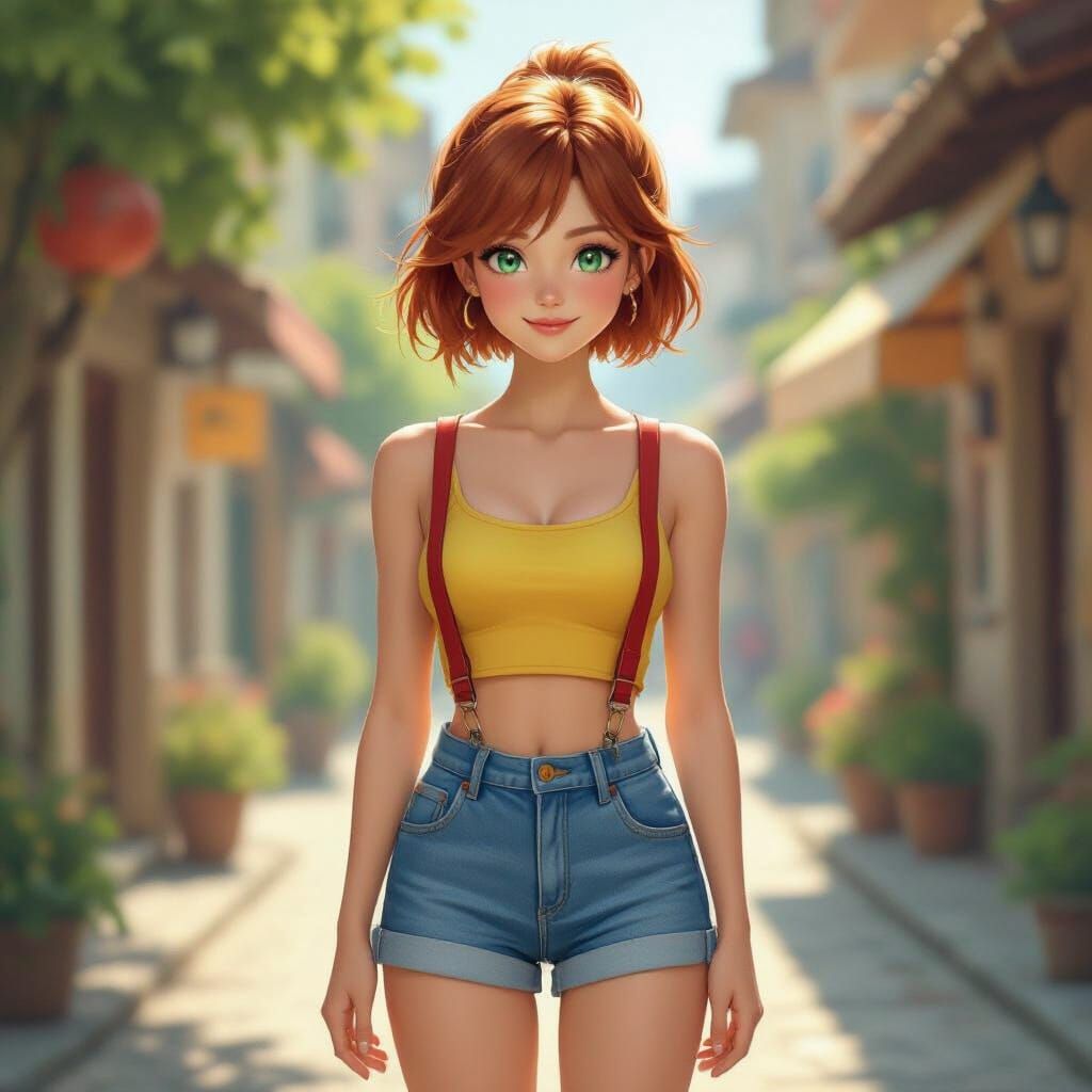 Misty Pokémon Inspired Portrait in Golden Hour Light