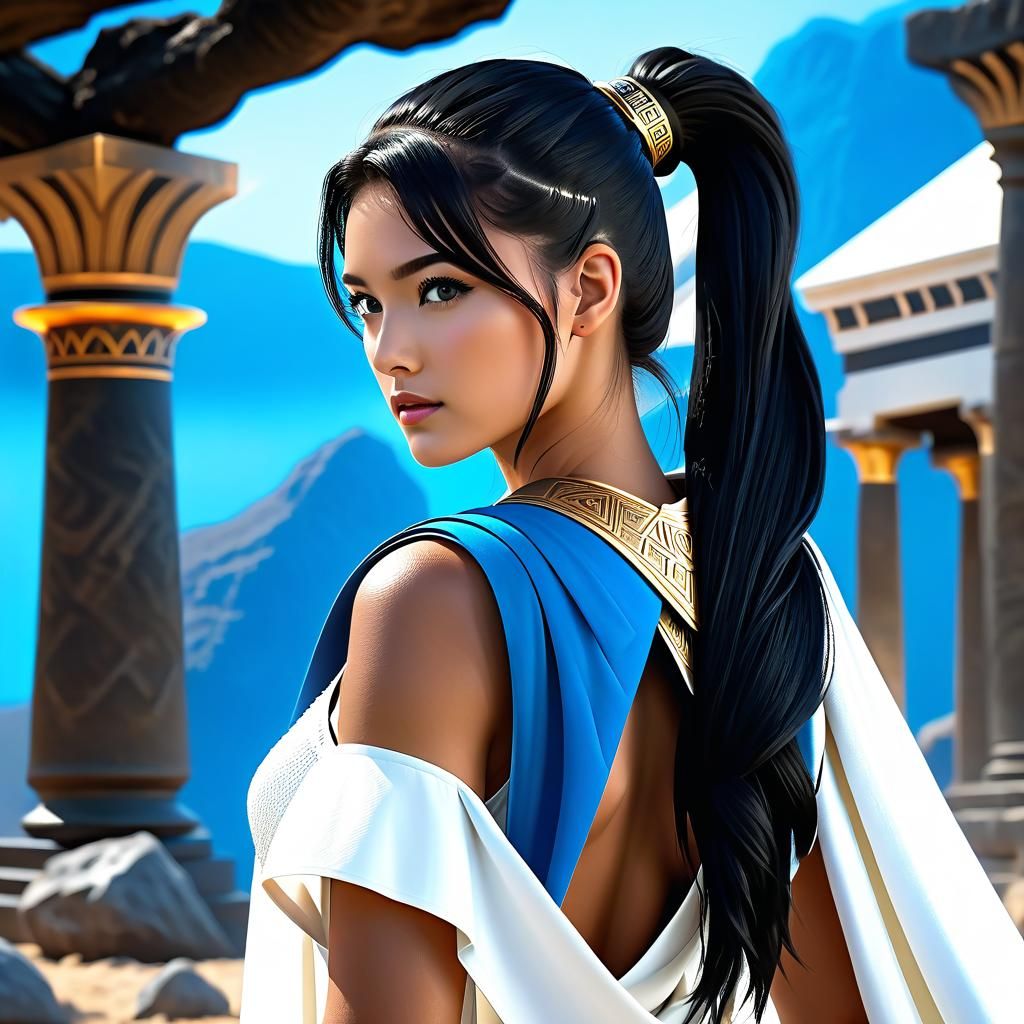 Titaness Kitana in prehistoric times