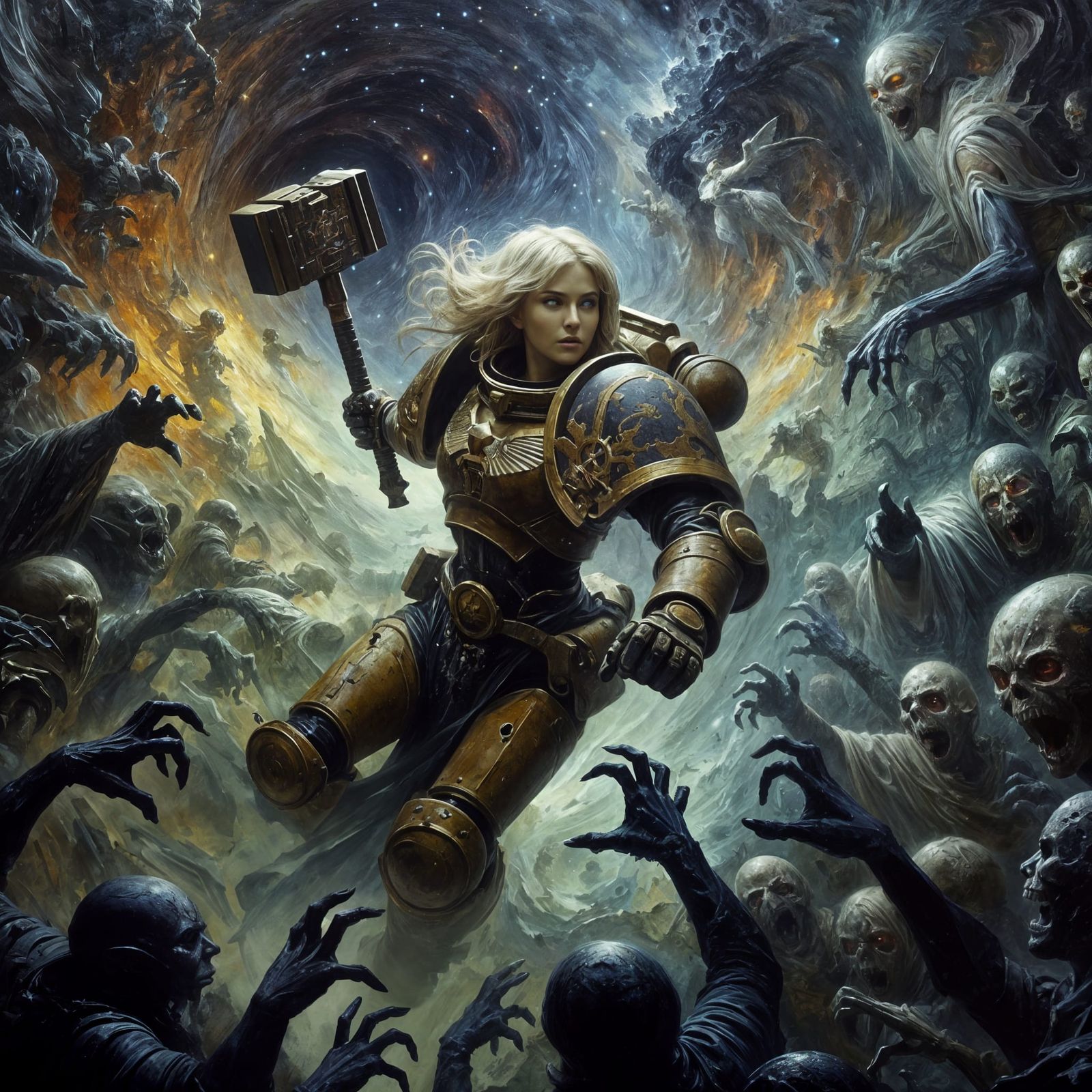 Cosmic Warrior, Battling Darkness in the Underworld