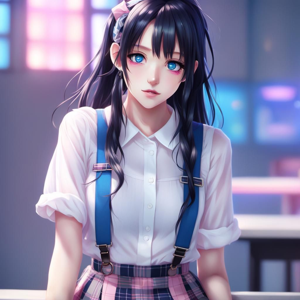 Anime Girl in Studio Trigger Style